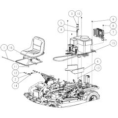 Frame Assembly -2 for OREC RM830 Mower