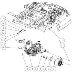 Frame Assembly -3 for OREC RM830 Mower