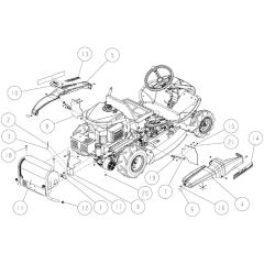 Frame Assembly for OREC RM88 Mower