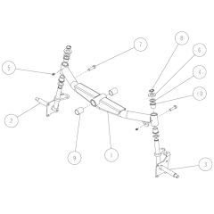 Front Axle Assembly for OREC RM88 Mower