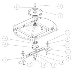 Cutting Assembly -4 for OREC RM88 Mower