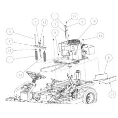Frame Assembly -5 for OREC RM88 Mower