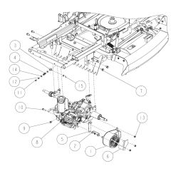 Frame Assembly -7 for OREC RM88 Mower