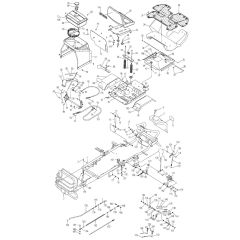 Frame, Control Assembly for OREC RM94 Mower