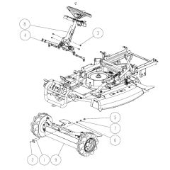 Frame Assembly -5 for OREC RM97 Mower