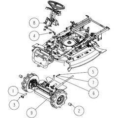 Frame Assembly -6 for OREC RM980F Mower