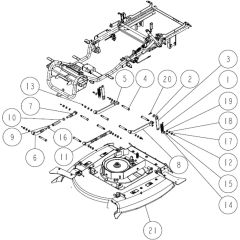 Frame Assembly -8 for OREC RM980F Mower