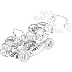 Frame Assembly -1 for OREC RM980F Mower
