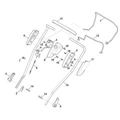 Handle Upper Part for Stihl Mower