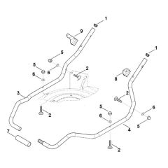 Handle Lower Part for Stihl Mower