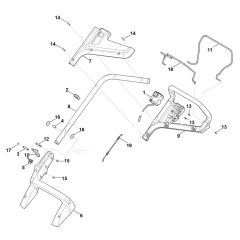 Handle for Stihl RMA 443.1 TC