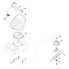 Engine and Blade for Stihl Mower