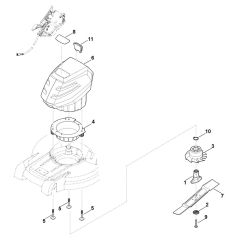 Engine and Blade for Stihl Mower