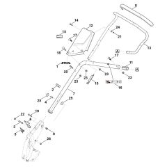 Handle Lower Part for Stihl Mower