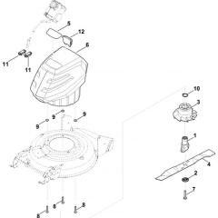 Engine and Blade for Stihl RMA 2.0
