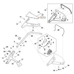Handle Assembly for Stihl RMA 443.3