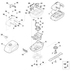 Engine, Blade Assembly for Stihl
