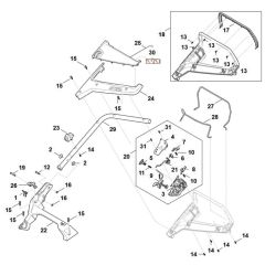 Handle Assembly for Stihl RMA 443.3 V