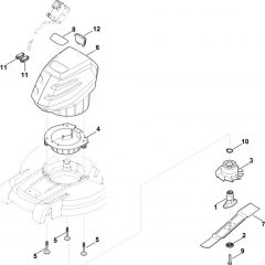 Engine and Blade for Stihl RMA 448.0