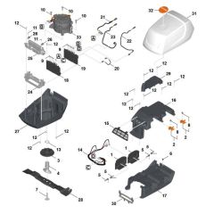 Engine, Blade Assembly for Stihl