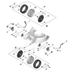 Front Wheel Assembly for Stihl