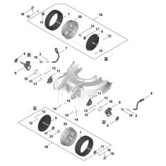 Front Wheel Assembly for Stihl