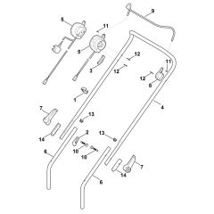 Handle Assembly for Stihl Mower