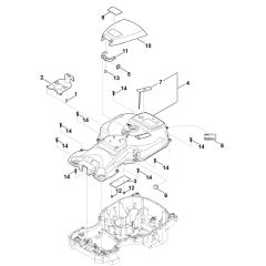 Housing Upper Part for Stihl RMI 422.2