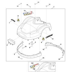Machine Cover for Stihl RMI 632.1 C
