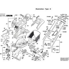 Bosch Rotak 37 Lawnmower Parts