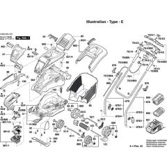 Bosch Rotak 37 LI Ergoflex Parts