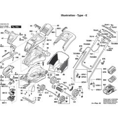 Bosch Rotak 370 LI Assembly