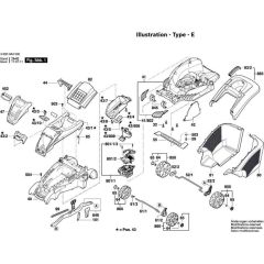 Bosch Rotak 43 LI Assembly
