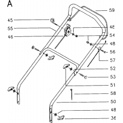 Handle & Controls for Husqvarna 48
