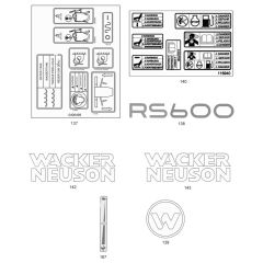 Decals for Wacker RS600A