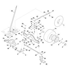 Steering & Front Wheel for Stihl