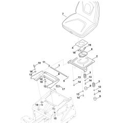 Seat for Stihl RT 4097.1 SX