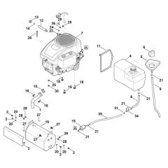 Engine and Tank for Stihl Mower