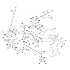 Steering & Front Wheel for Stihl