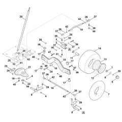 Steering & Front Wheel for Stihl
