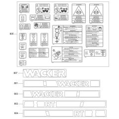 Decals for Wacker RT56-SC