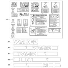 Decals for Wacker RT82-SC