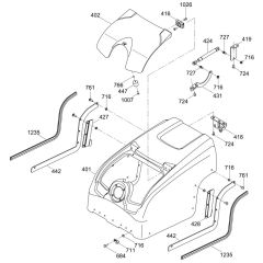 Rear Cover Assembly for Wacker