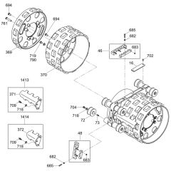Rear Drum Assembly for Wacker