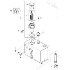 Hydraulic Tank for Wacker RTx-SC2