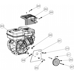 Engine Assembly for Husqvarna S500