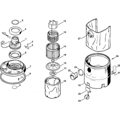 Stihl SE80 Vacuum Assembly