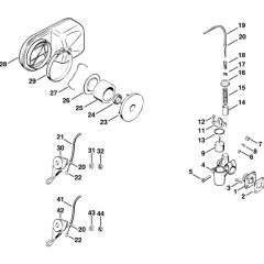 Carburettor, Silencer Assembly
