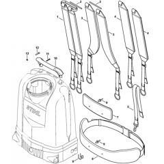 Harness Assembly for Stihl SG 51/71