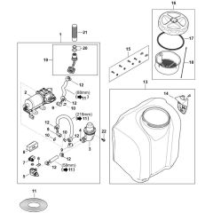 Motor, Pump Assembly for Stihl